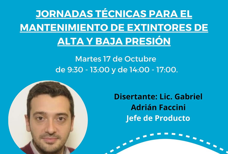 Jornadas Técnicas para el Mantenimiento de Extintores de Alta y Baja Presión